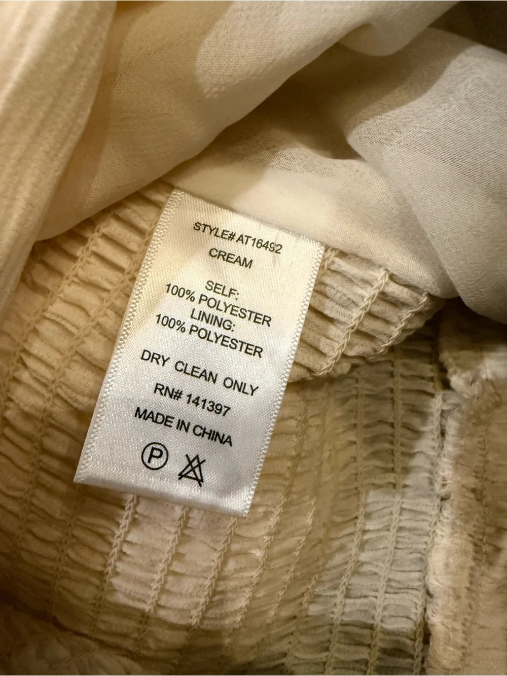 NWT. ASTR the Label. Puff Sleeve Square Neck Top. Cream. Size Medium.